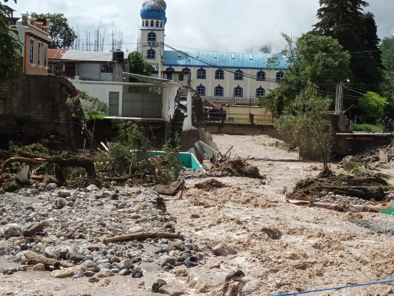 Huehuetenango fue uno de los departamentos más afectados por las inundaciones. Fotografía: Prensa Libre (Elbin Samayoa)