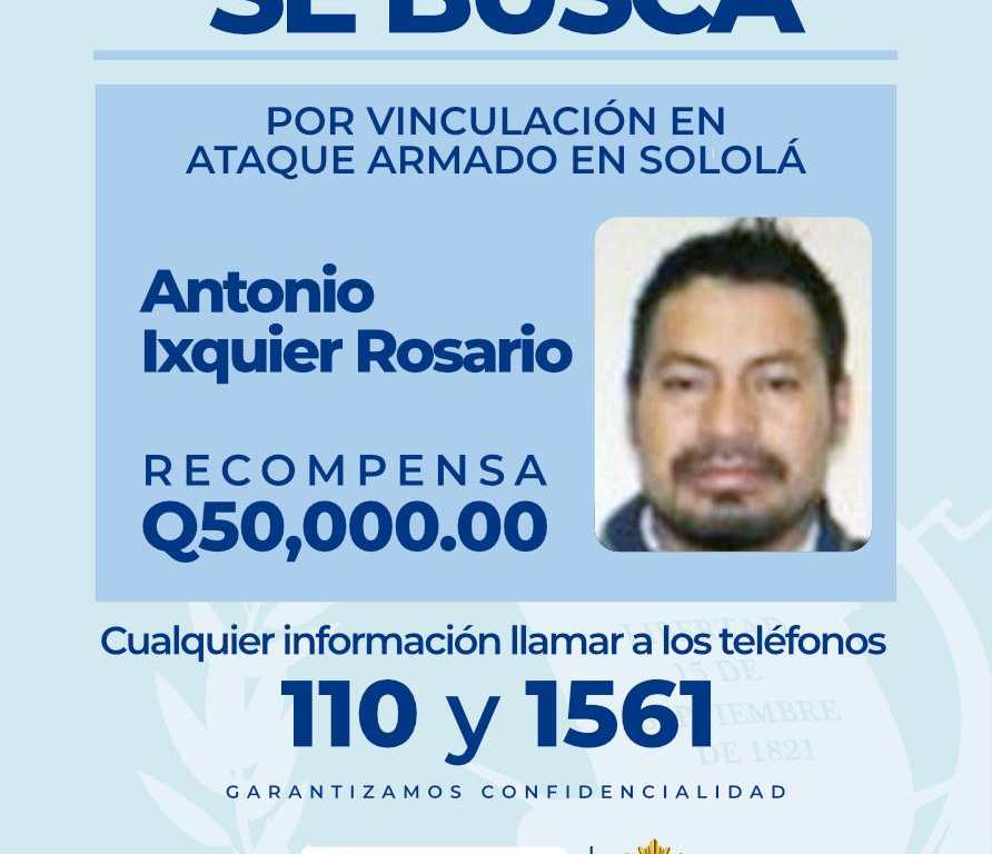 Antonio Ixquier Rosario era buscado por las autoridades desde enero de 2022. Lo sindican de estar involucrado en muerte de un agente de la PNC en Nahualá, Sololá en diciembre de 2021. (Foto Prensa Libre: Hemeroteca PL).