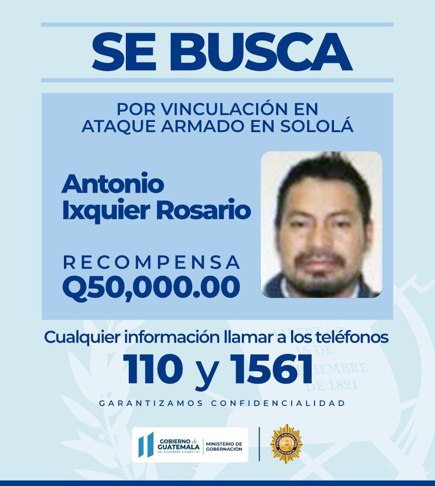 Antonio Ixquier Rosario era buscado por las autoridades desde enero de 2022. Lo sindican de estar involucrado en muerte de un agente de la PNC en Nahualá, Sololá en diciembre de 2021. (Foto Prensa Libre: Hemeroteca PL).