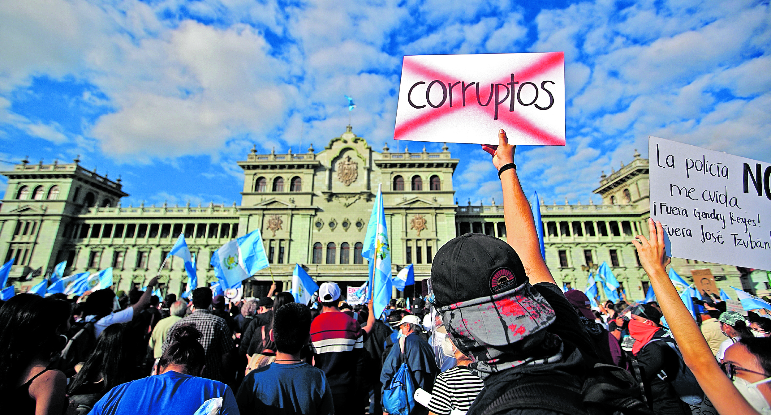 Las protestas en contra de la corrupción son constantes desde el 2015.(Foto Prensa Libre: Hemeroteca PL)