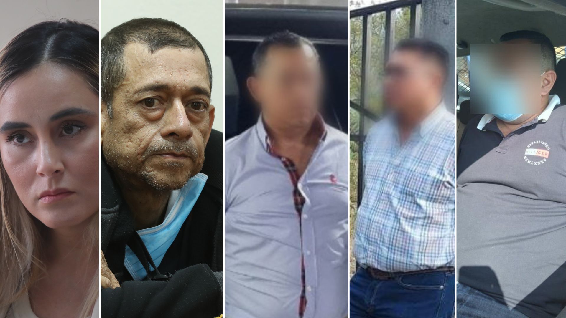 Guatemala entregó a EE.UU. a cinco sindicados de traficar cocaína y fentanilo este 20 de julio de 2023. (Fotos Prensa Libre: MP/PNC)