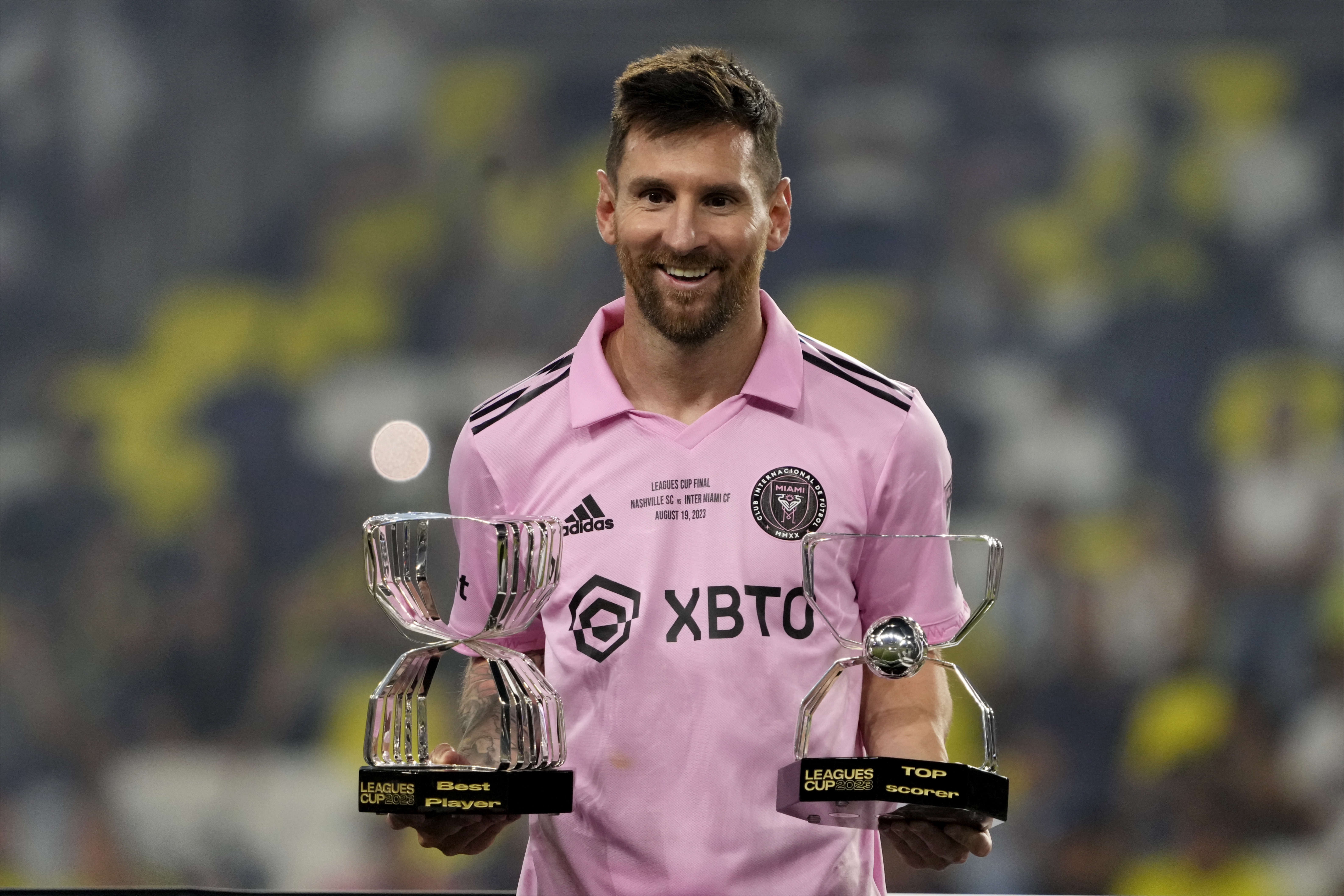 Lionel Messi celebró con sus hijos su primer título en Estados Unidos