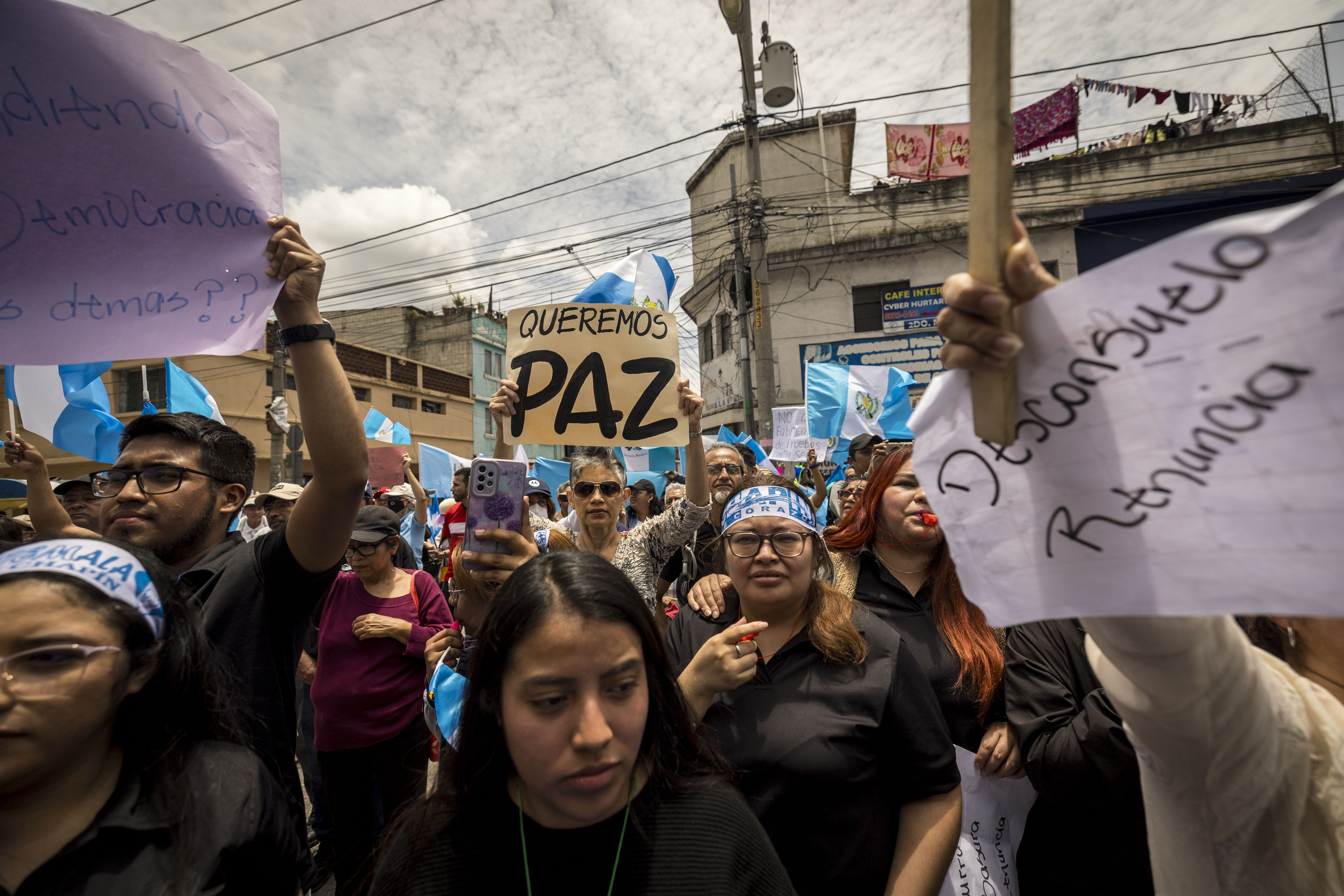 La sede del Ministerio Público ha sido el punto de concentración de manifestaciones como el pasado 25 de agosto de 2023. (Foto Prensa Libre: EFE)