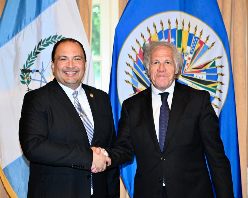 Luis Almagro, secretario general de la OEA, y autoridades guatemaltecas se reunirán desde este 1 de agosto por el tema de la situación electoral. (Foto Prensa Libre: Twitter Almagro_OEA2015)