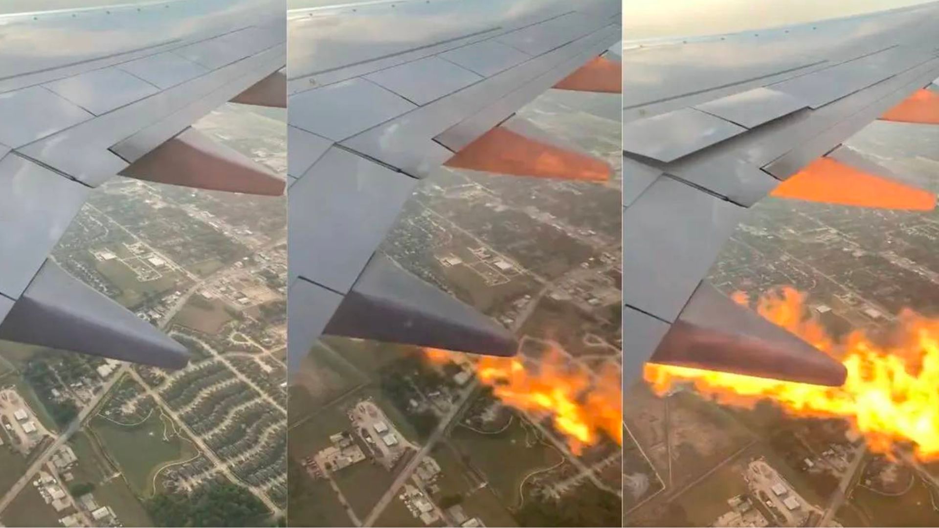 Avión provocó pánico