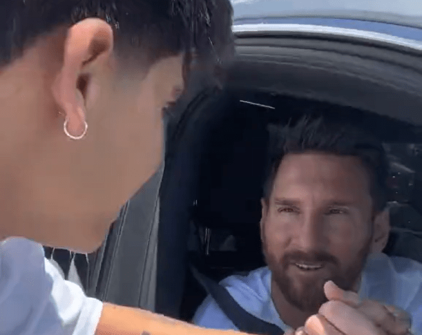 Lionel Messi cumplió el sueño de un fanático