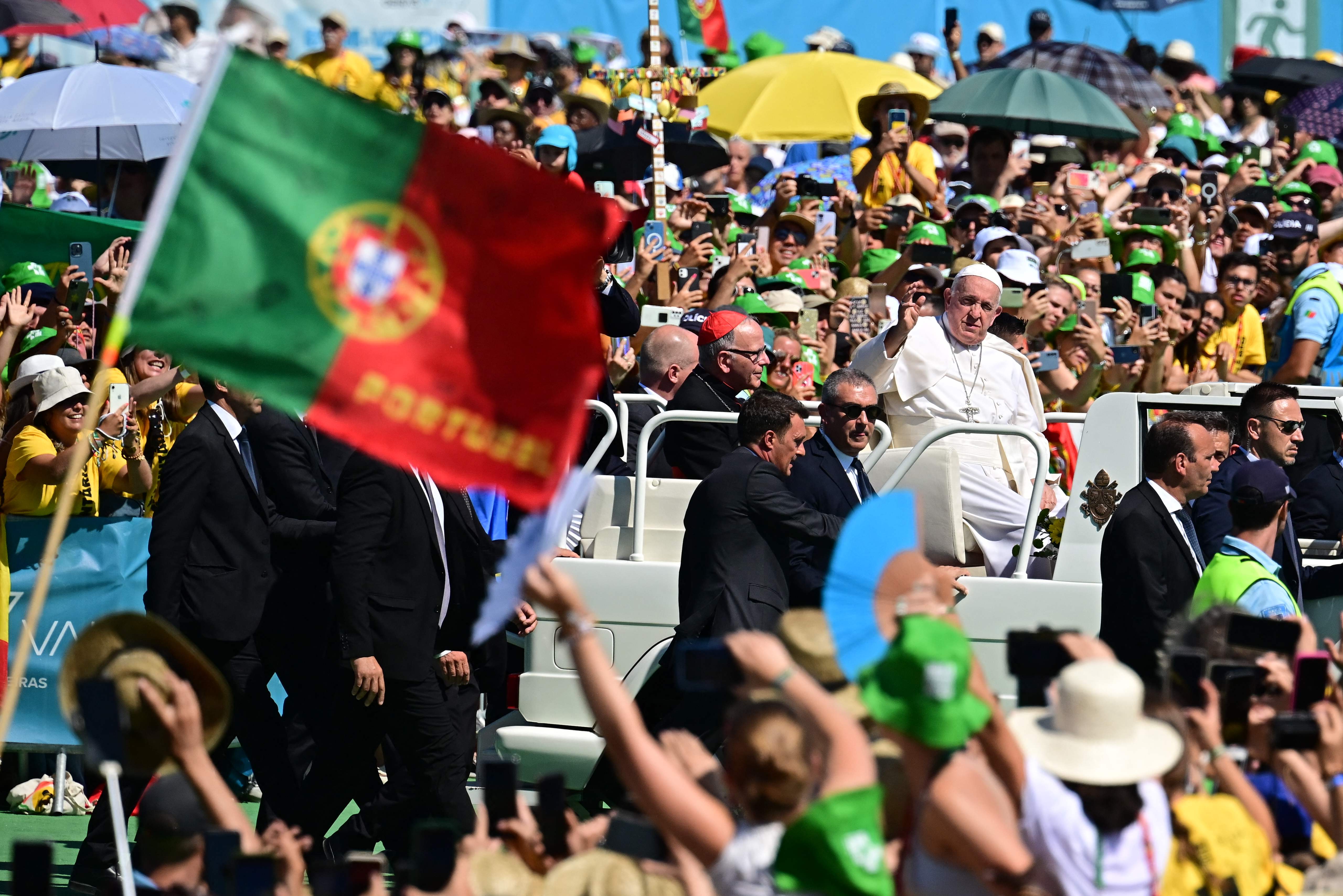 El papa Francisco en la Jornada Mundial de la Juventud en Lisboa