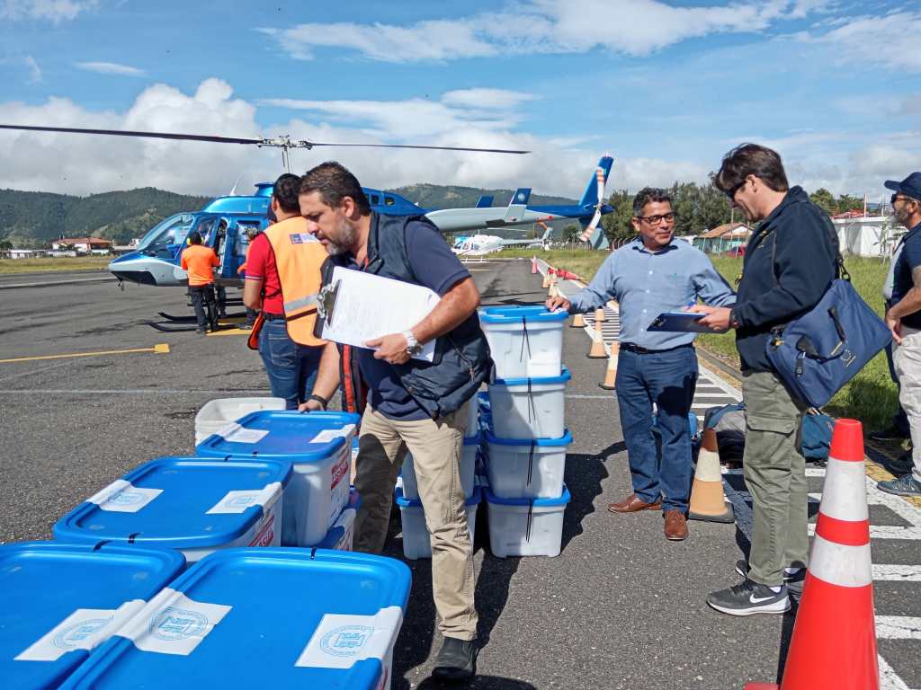 Recibimiento de cajas electorales