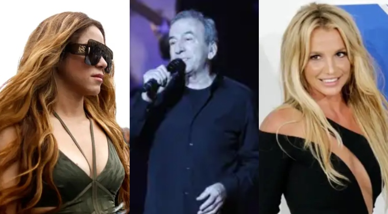 Shakira, José Luis Perales y Britney Spears