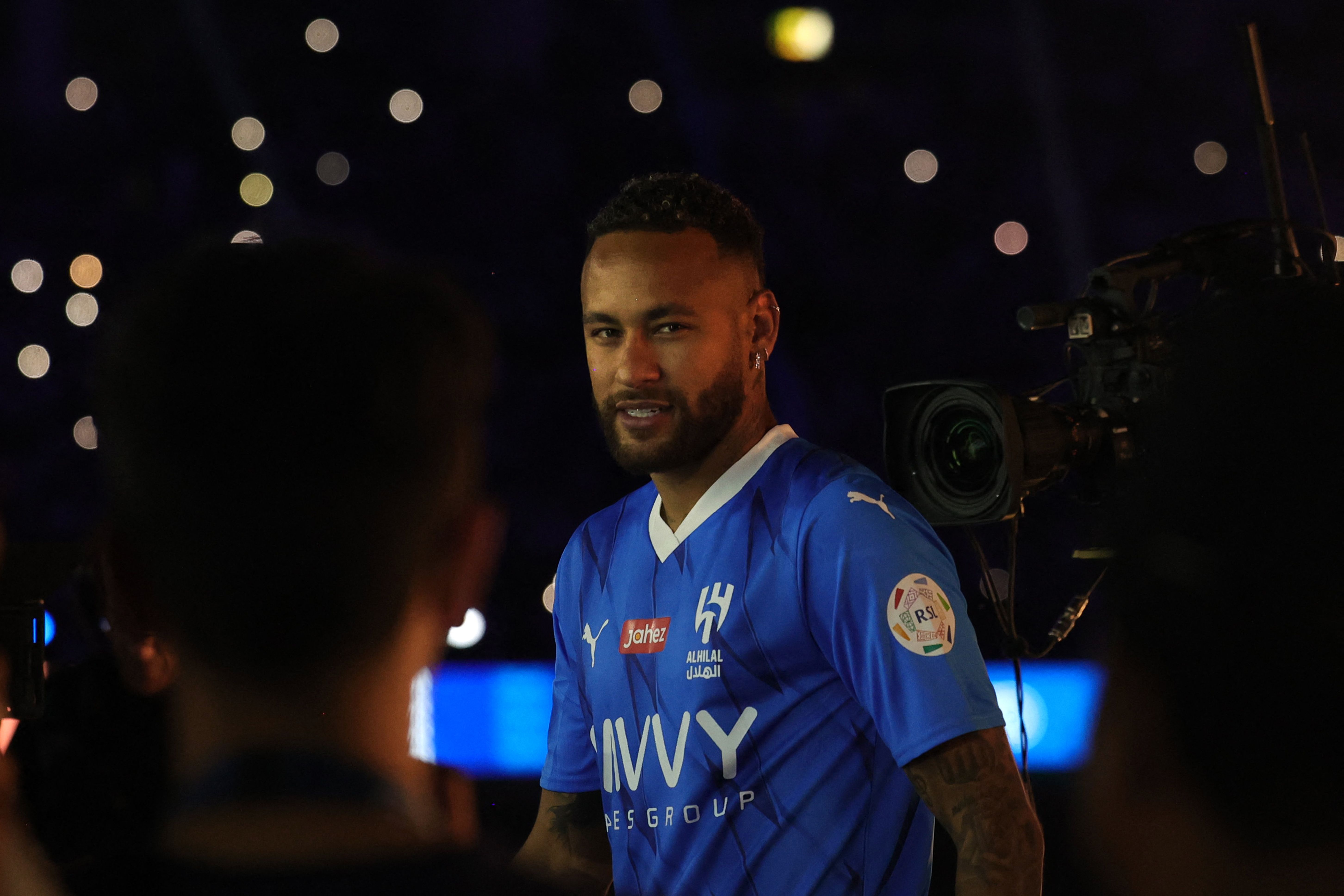 El brasileño Neymar Jr está lesionado y no puede entrenar, según el técnico del Al-Hilal
