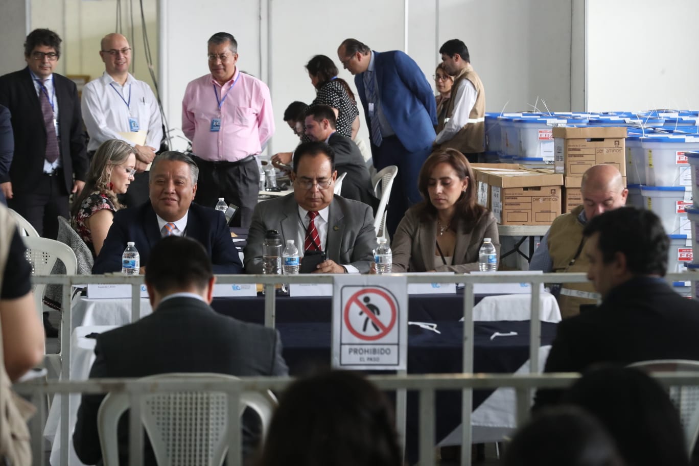 La Junta Electoral Departamental de Guatemala concluyó sin inconvenientes la audiencia de revisión. Fotografía: Prensa Libre (Roberto López). 