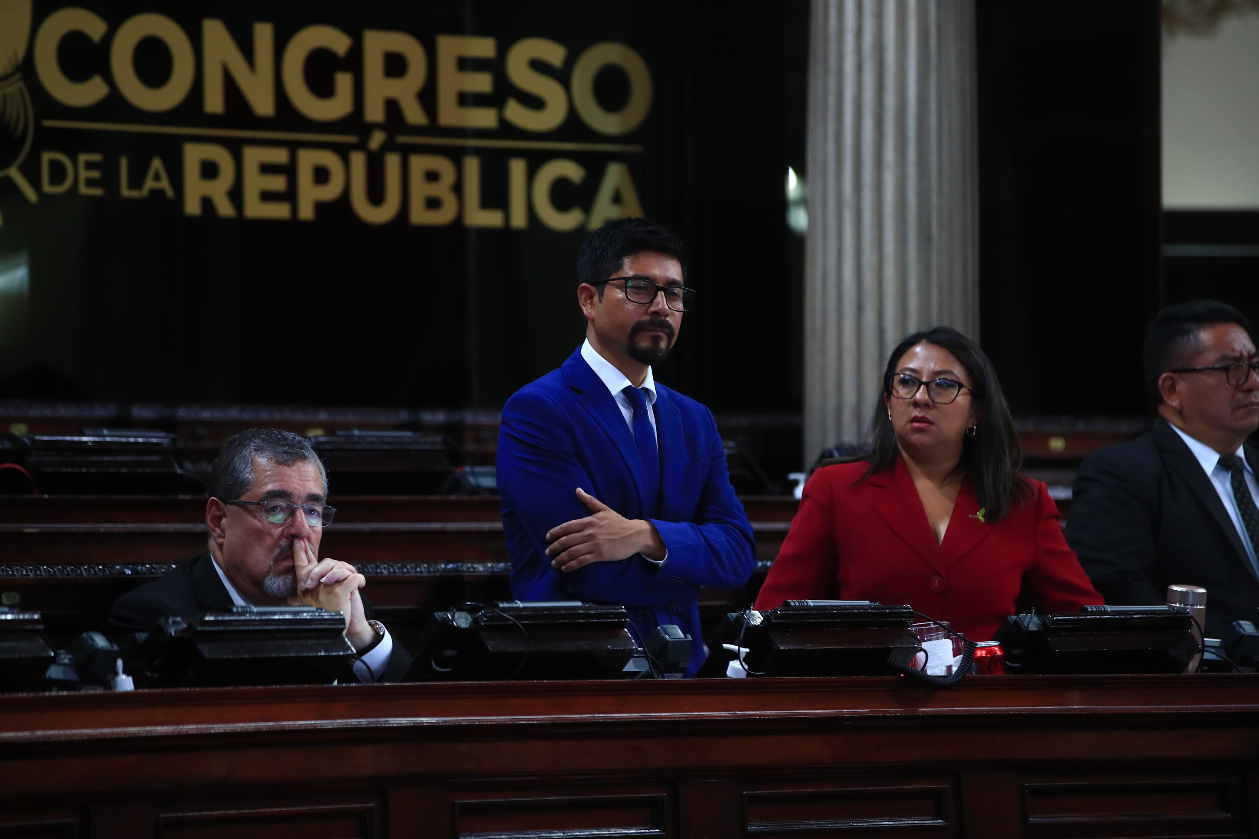 La Junta Directiva declaró como independientes a los diputados de Semilla en respuesta a la decisión del Registro de Ciudadanos. (Foto Prensa Libre: María José Bonilla)