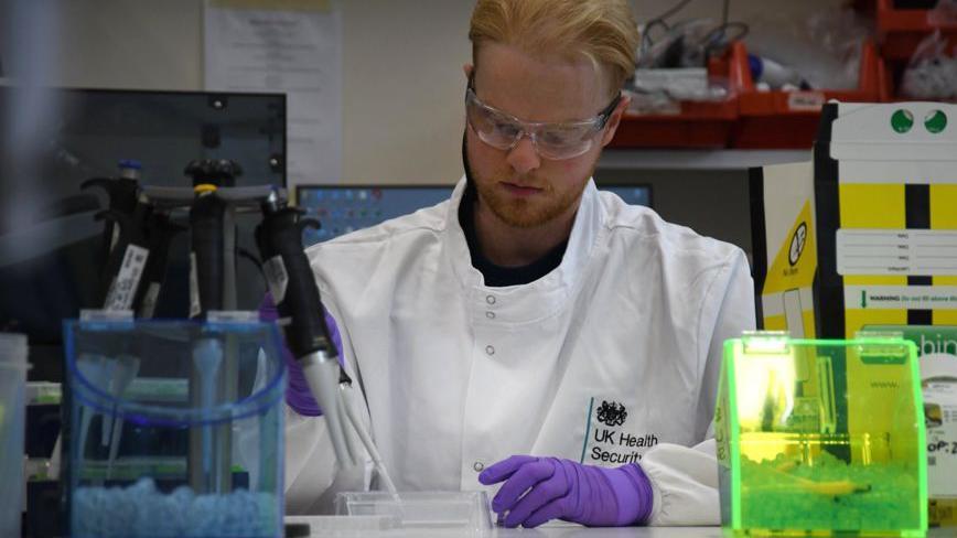 El laboratorio de Porton Down busca atajar pandemias en sus inicios. BBC