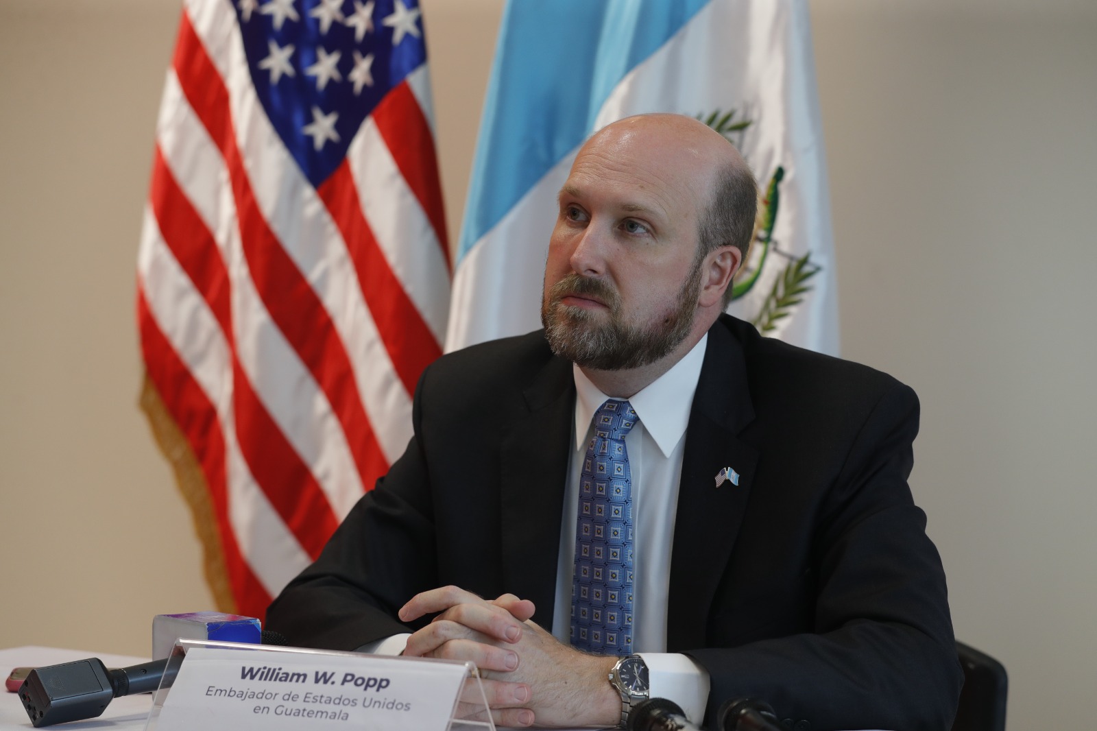 Embajador de Estados Unidos  en Guatemala William Popp. (Foto Prensa Libre: Carlos Hernández Ovalle)