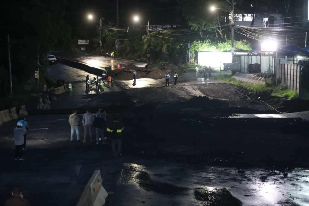 Hundimiento en Villa Nueva