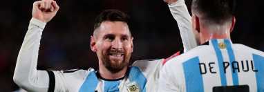 Lionel Messi celebra un accción
