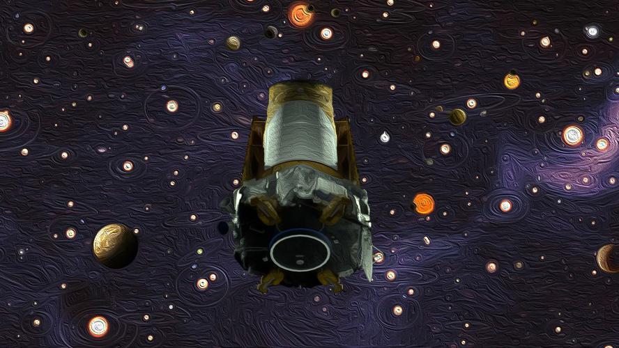 Ilustración del telescopio espacial Kepler, de la NASA, que desde hace 9 años recopila información en el espacio. 

NASA/Ames Research Center/W. Stenzel/D. Rutter, CC BY-SA