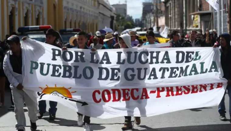 Codeca anuncia manifestaciones para el martes 19 de septiembre. (Foto Prensa Libre: Hemeroteca PL) 