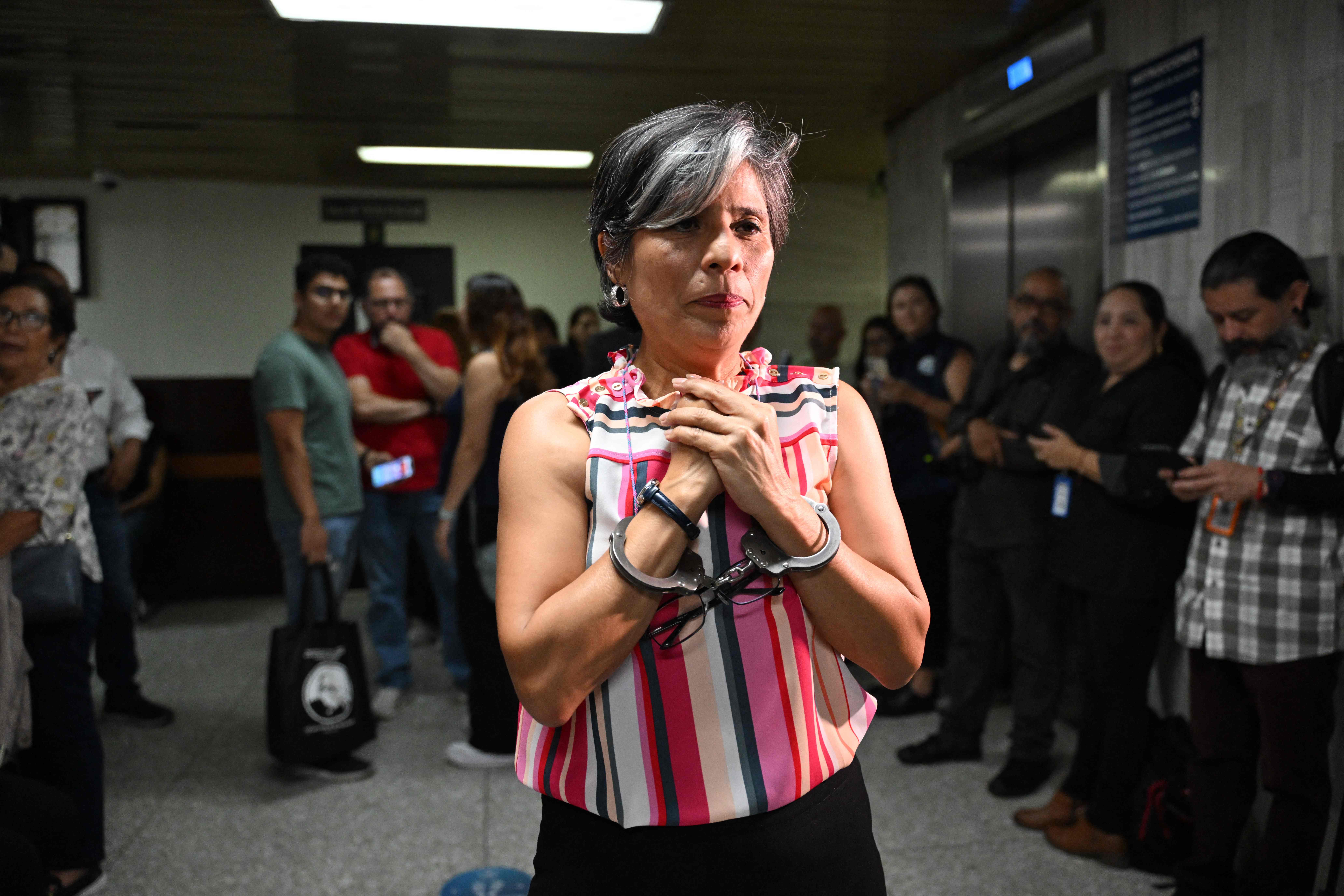 La abogada Claudia González está detenida desde el 28 de agosto pasado. (Foto Prensa Libre: AFP)