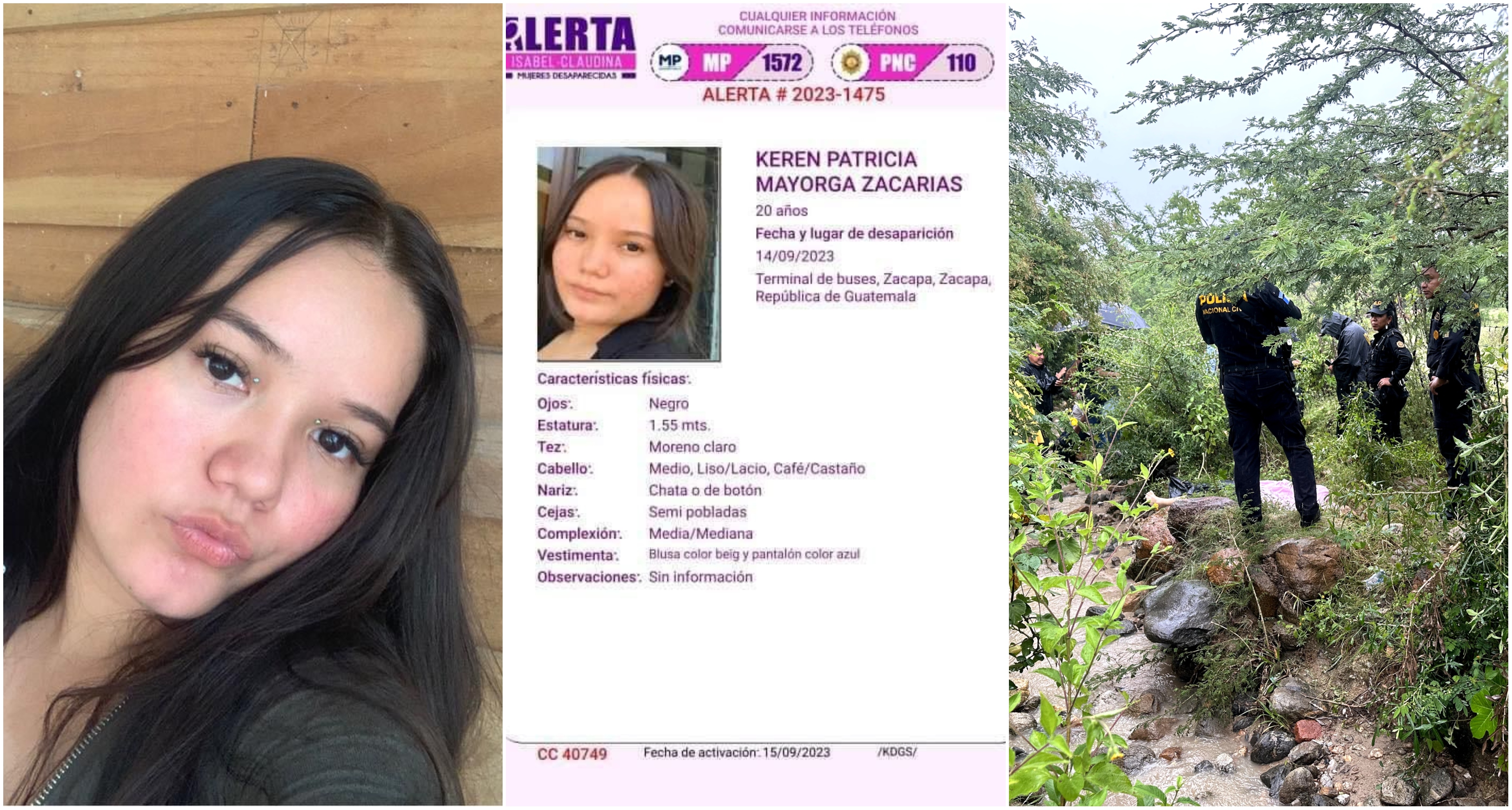 Karen Patricia Mayorga Zacarías fue hallada muerta el 15 de septiembre en Zacapa. La joven estudiante alertó a su familia que alguien la seguía la noche anterior en la terminal de buses. (Foto Prensa Libre: Facebook).