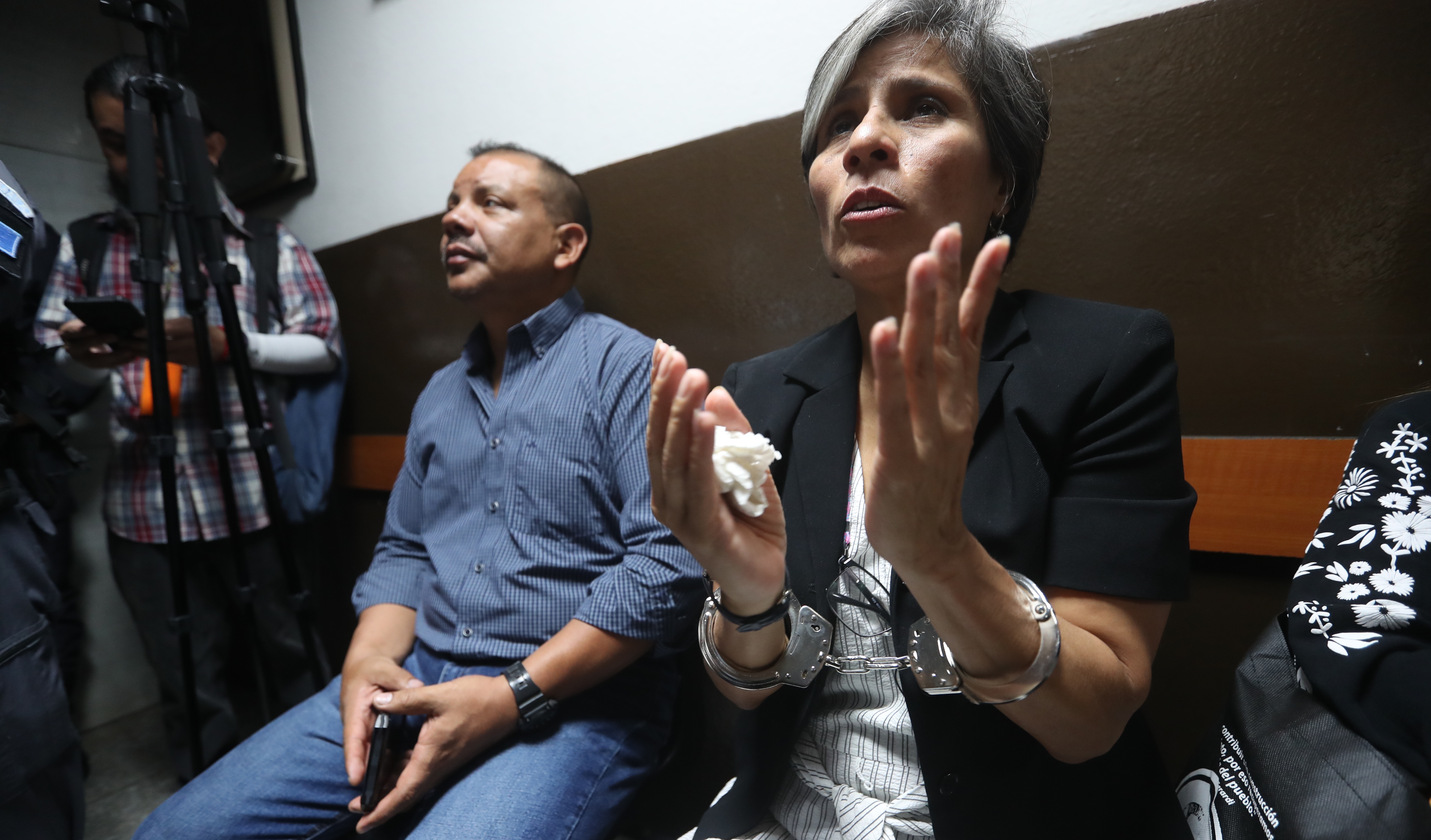 Claudia González, exmandataria de la Cicig, no ha sido escuchada en primera declaración, pese a que tienen 24 días de estar presa. (Foto Prensa Libre: Érick Ávila)