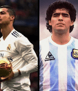 Cristiano Ronaldo, Lionel Messi, Diego Maradona y Pelé son algunas de las figuras mundiales seleccionadas por la IA. (Foto Prensa Libre: twitter)