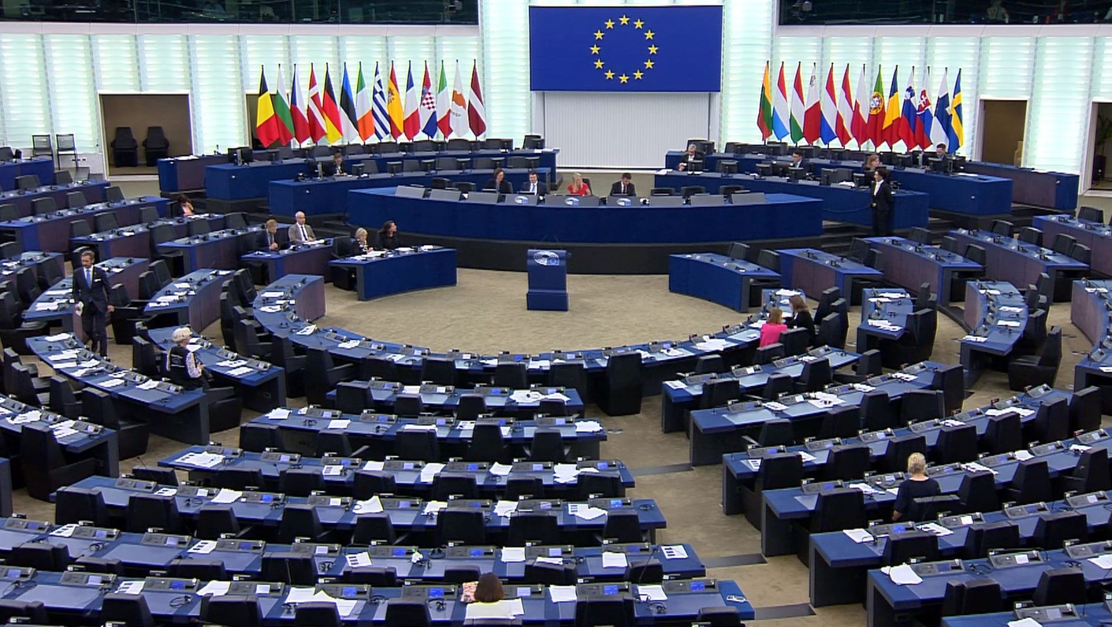  El debate que tuvo lugar ayer fue previo a la votación de los parlamentarios para aprobar la resolución como organismo. (Foto Prensa Libre: Captura de pantalla Parlamento Europeo)