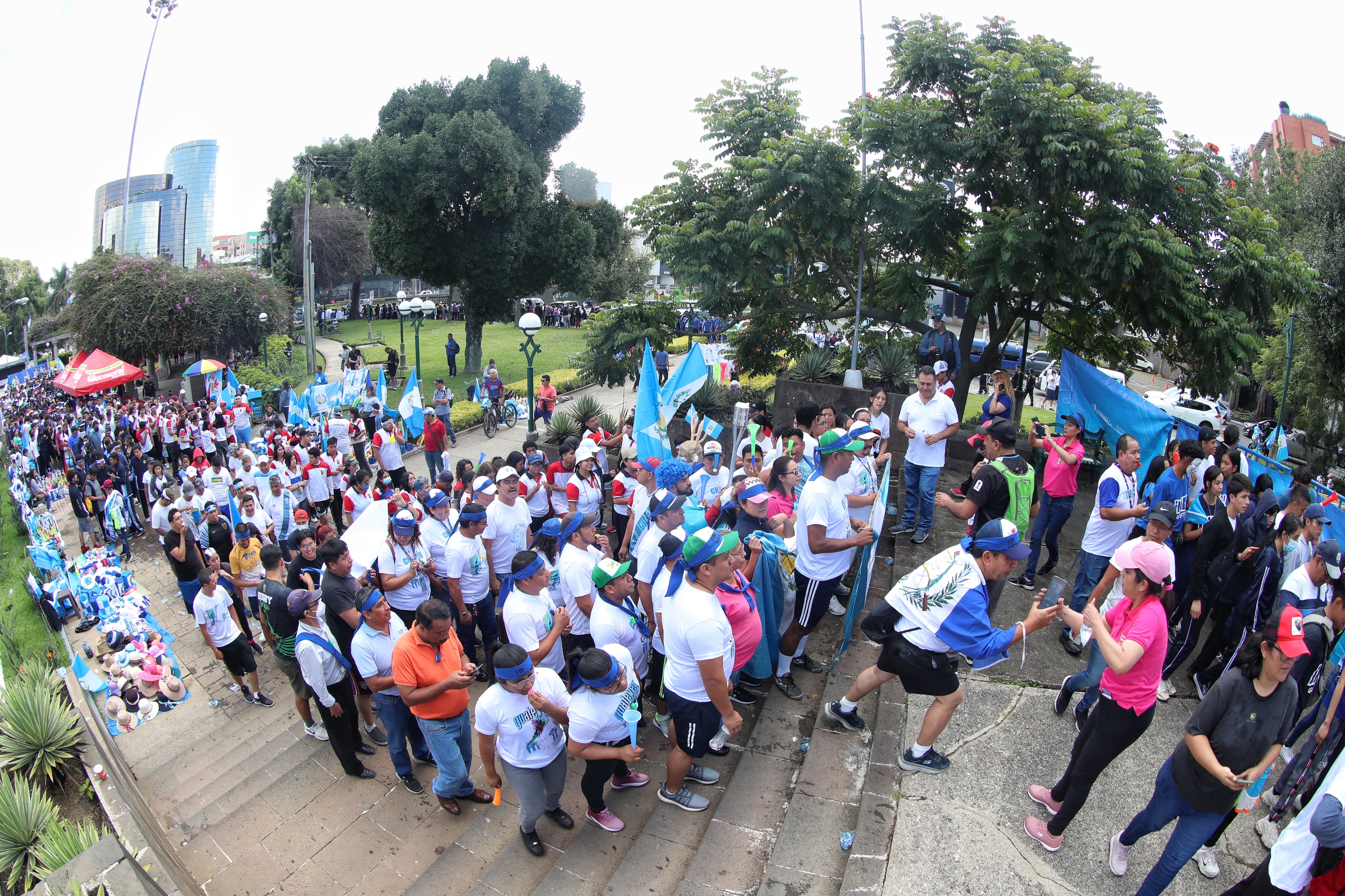 Antorchas por la independencia de Guatemala. 14 de septiembre'