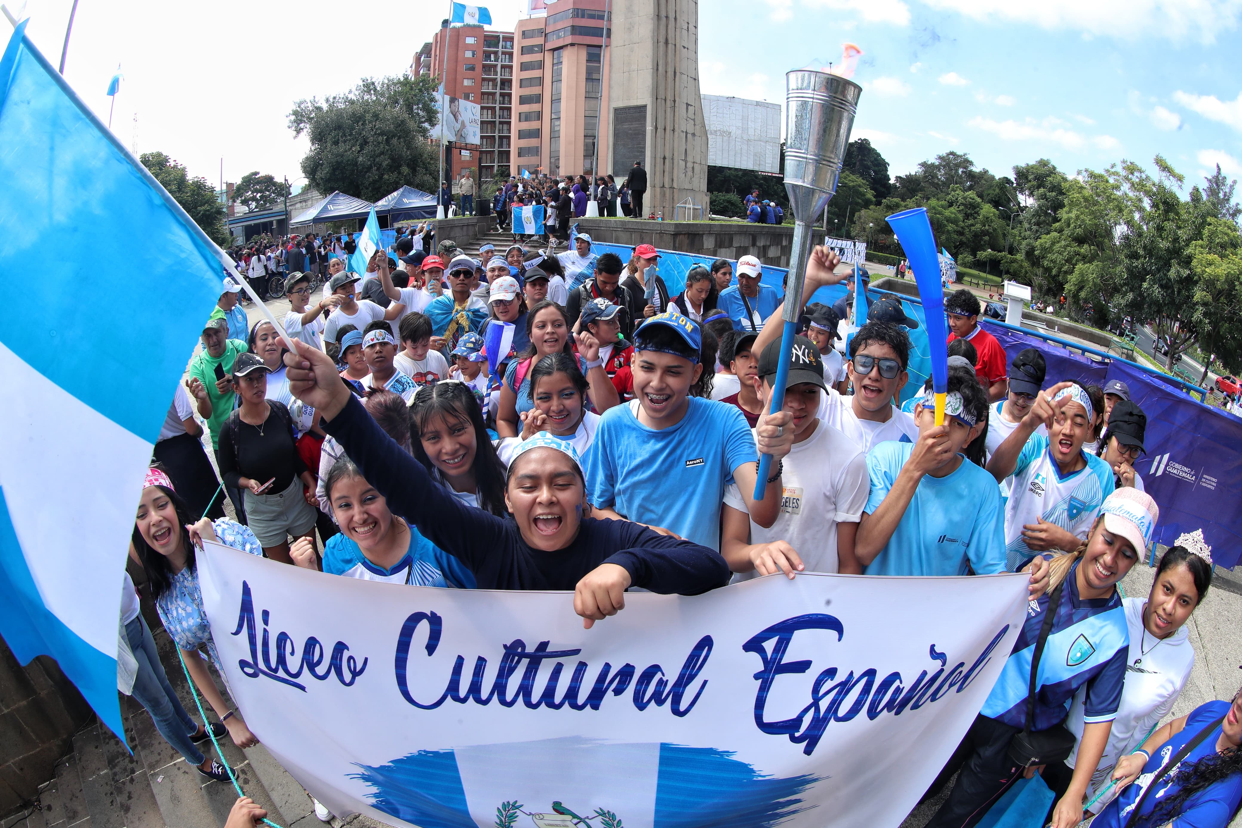 Antorchas por la independencia de Guatemala. 14 de septiembre'