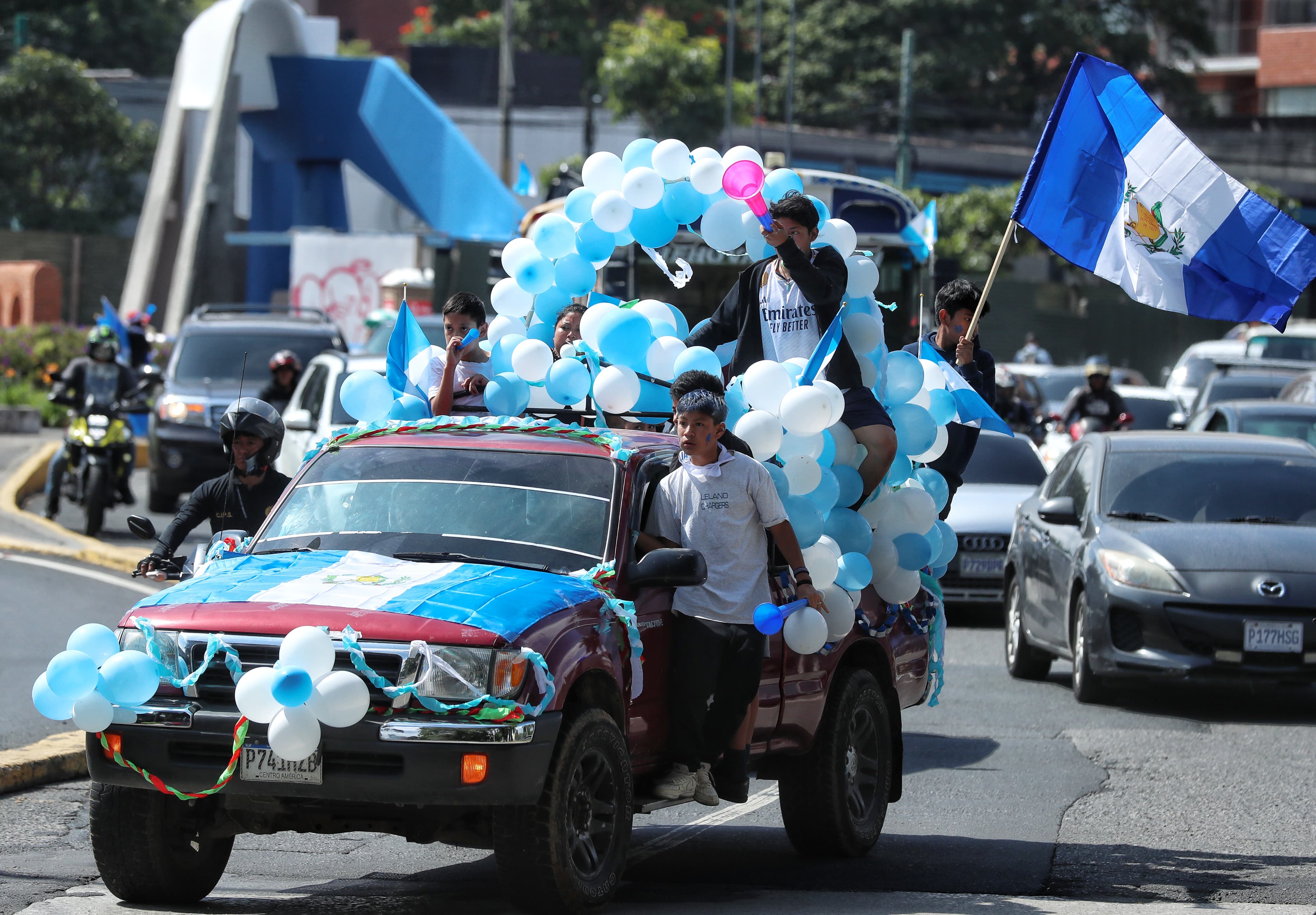 Antorchas por la independencia de Guatemala. 14 de septiembre'