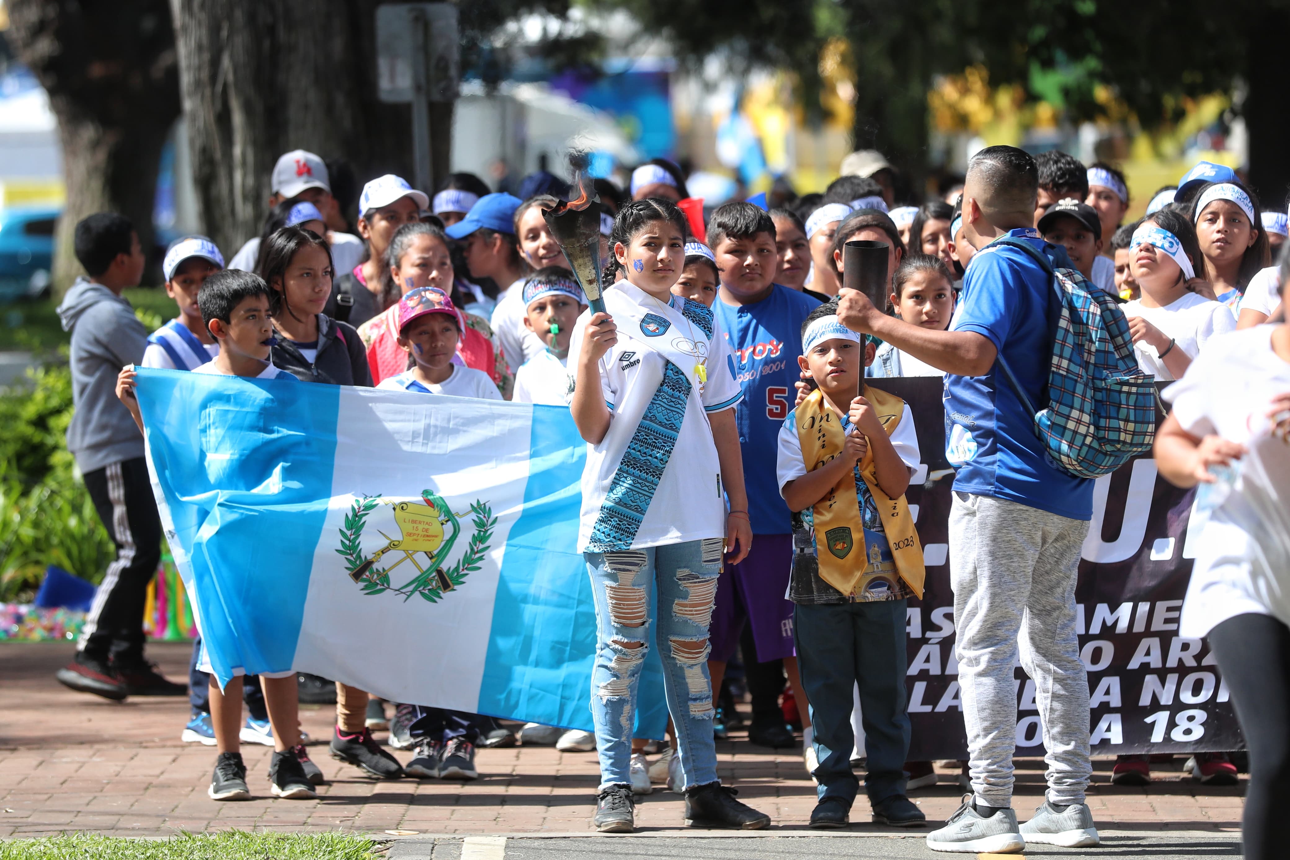 Antorchas por la independencia de Guatemala. 14 de septiembre'