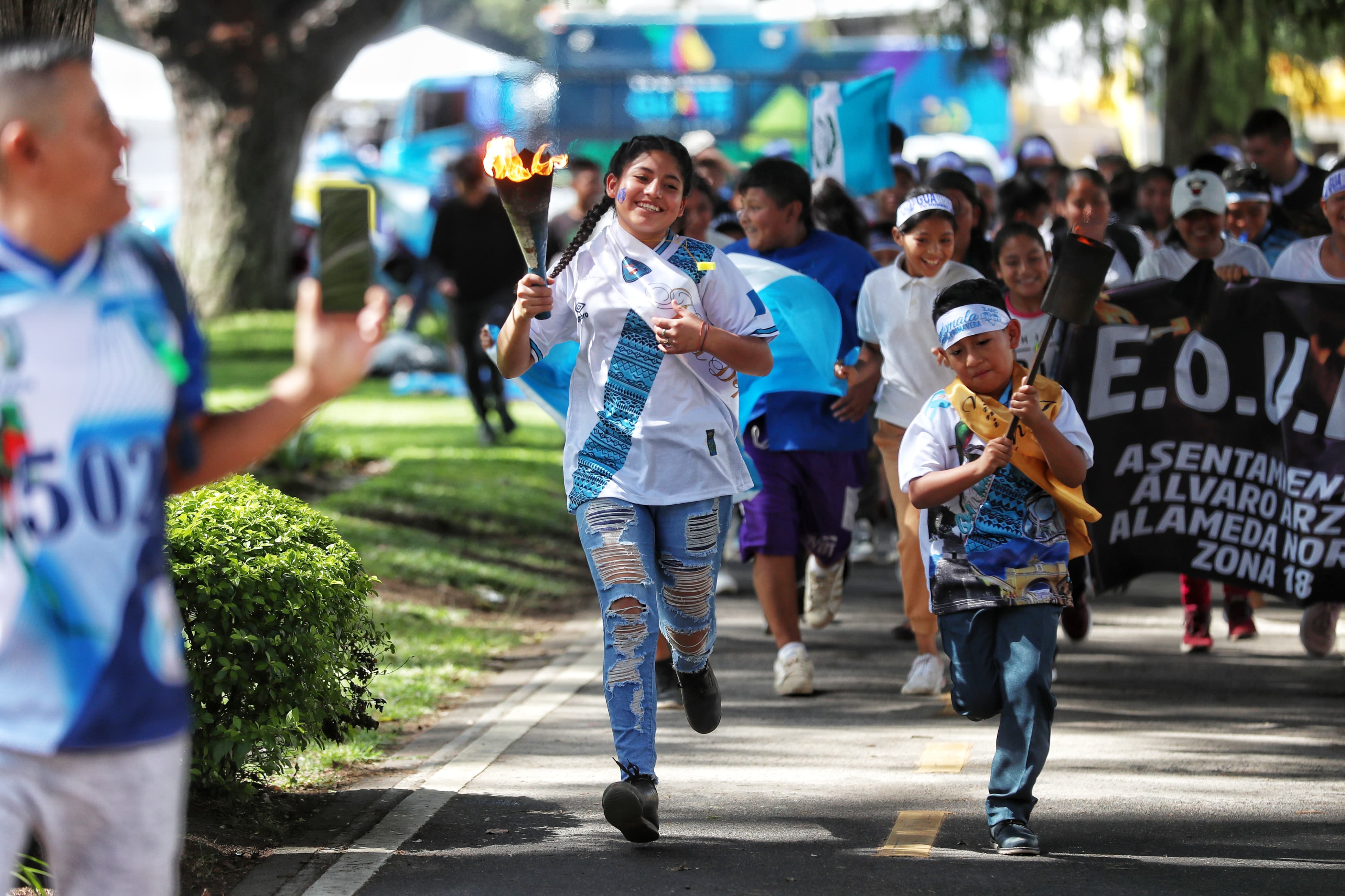 Antorchas por la independencia de Guatemala. 14 de septiembre'