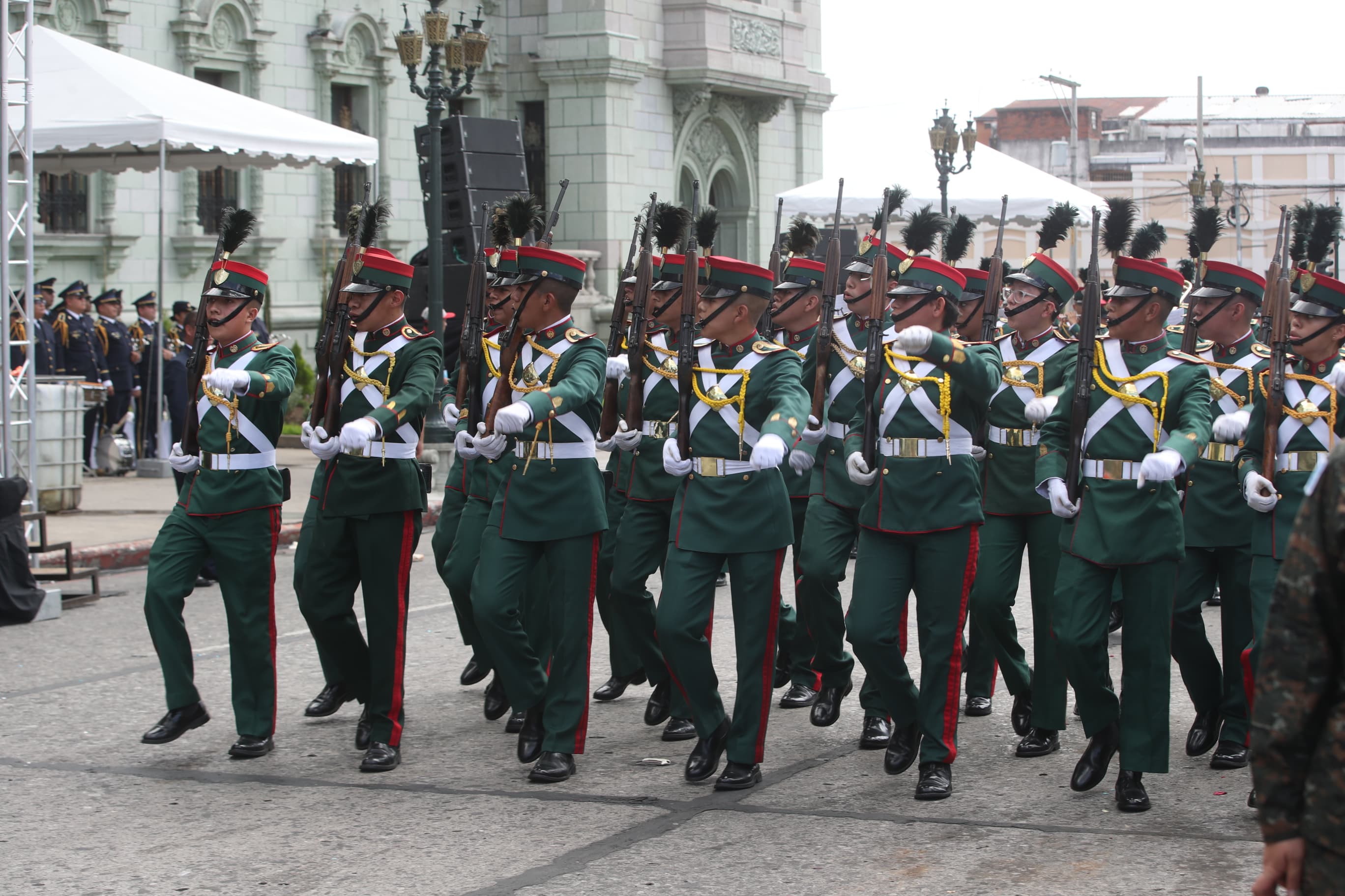 Ejército en el desfile'