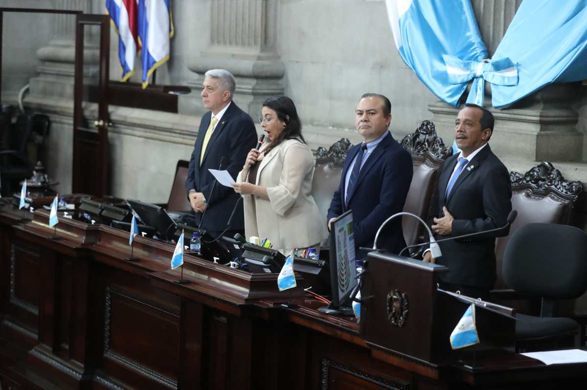 La diputada Shirley Rivera, presidenta del Congreso, es la ponente de la ley. Fotografía: Prensa Libre (Esvin García).