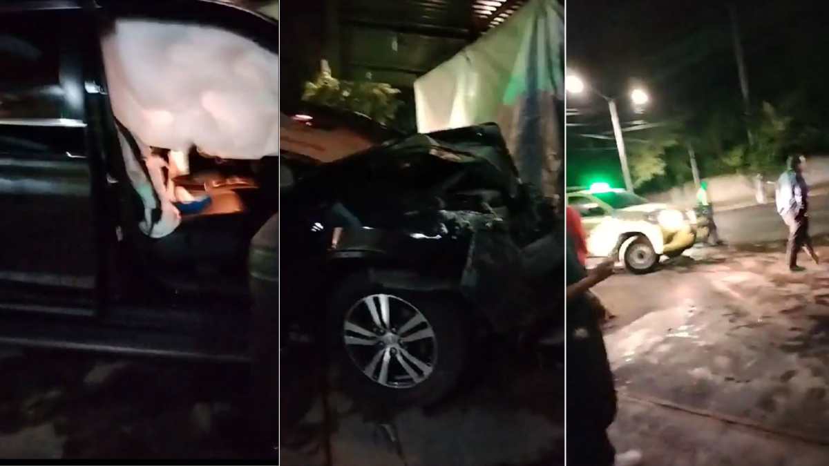Video: piloto se estrella contra inmueble en ruta a El Salvador, deja cinco heridos y provoca enorme boquete en la pared
