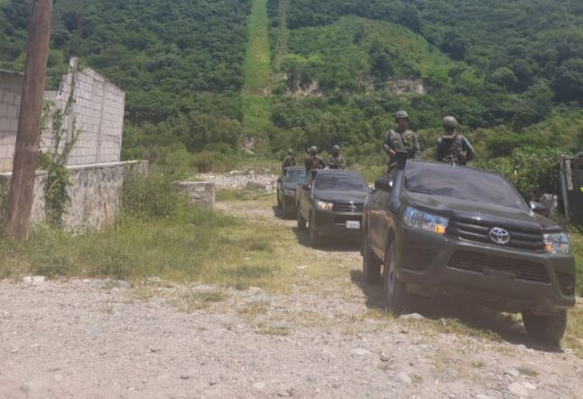 Operativos del Ejército en la zona fronteriza entre Guatemala y México, para evitar ingreso de crimen organizado a Guatemala. (Foto Prensa Libre: Ejército de Guatemala)