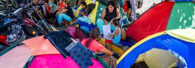 En Esquipulas permanece una alta cantidad de migrantes de Centro y Sudamérica que necesitan ayuda humanitaria. (Foto Prensa Libre: Cortesía Unicef)