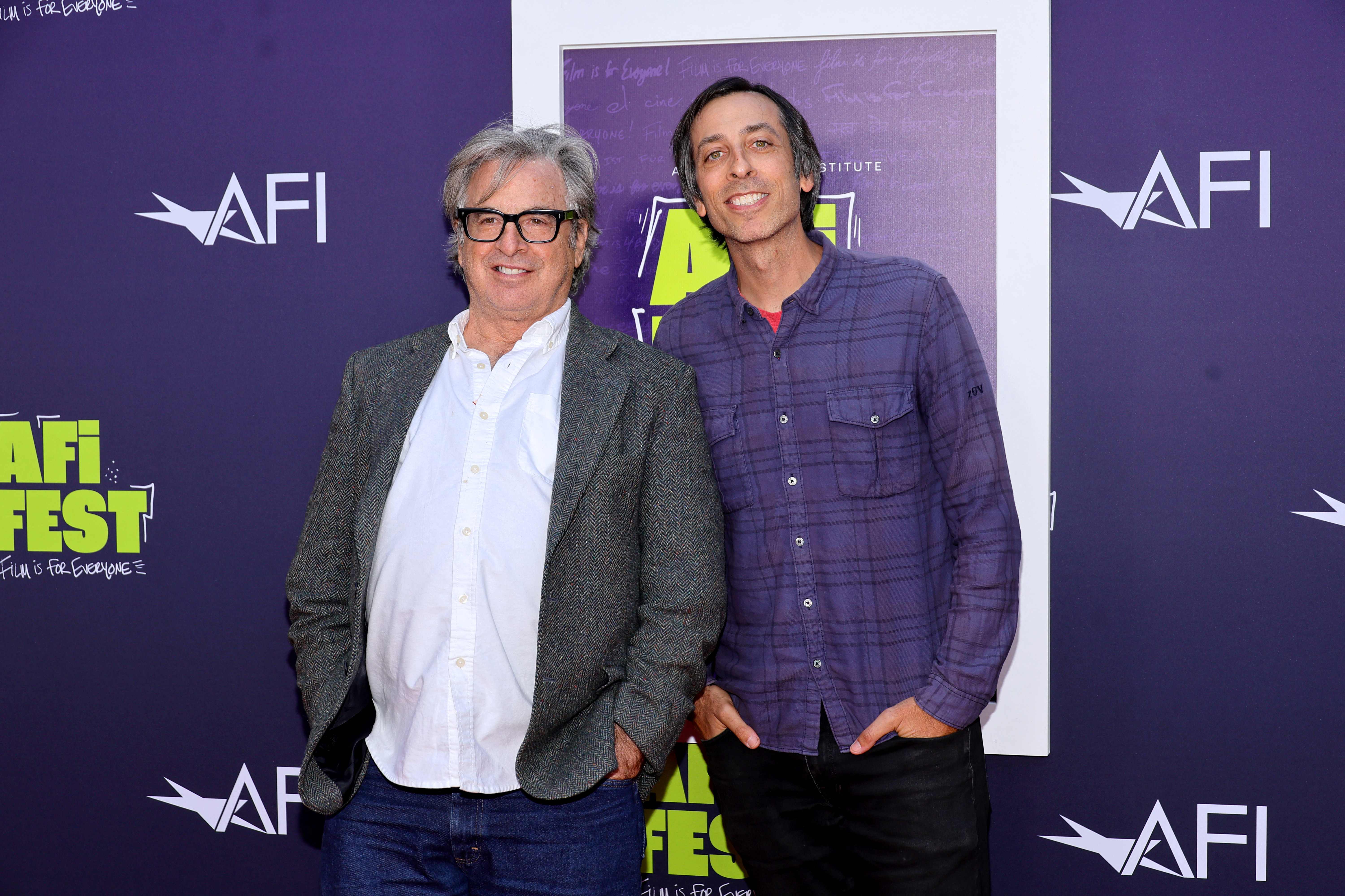 HOLLYWOOD, CALIFORNIA - OCTOBER 26: (L-R) Robert Carradine and Lonny Ross attend the 2023 AFI Fest - Screening of "Pee-Wee's Big Adventure" with Guest Artistic Director Greta Gerwig at TCL Chinese Theatre on October 26, 2023 in Hollywood, California.   Matt Winkelmeyer/Getty Images/AFP (Photo by Matt Winkelmeyer / GETTY IMAGES NORTH AMERICA / Getty Images via AFP)