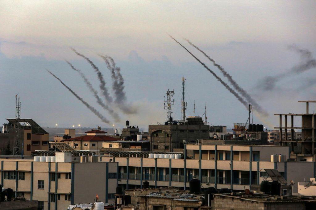 El grupo militante Hamás reivindica haber lanzado cientos de misiles contra Israel.  (Getty Images)