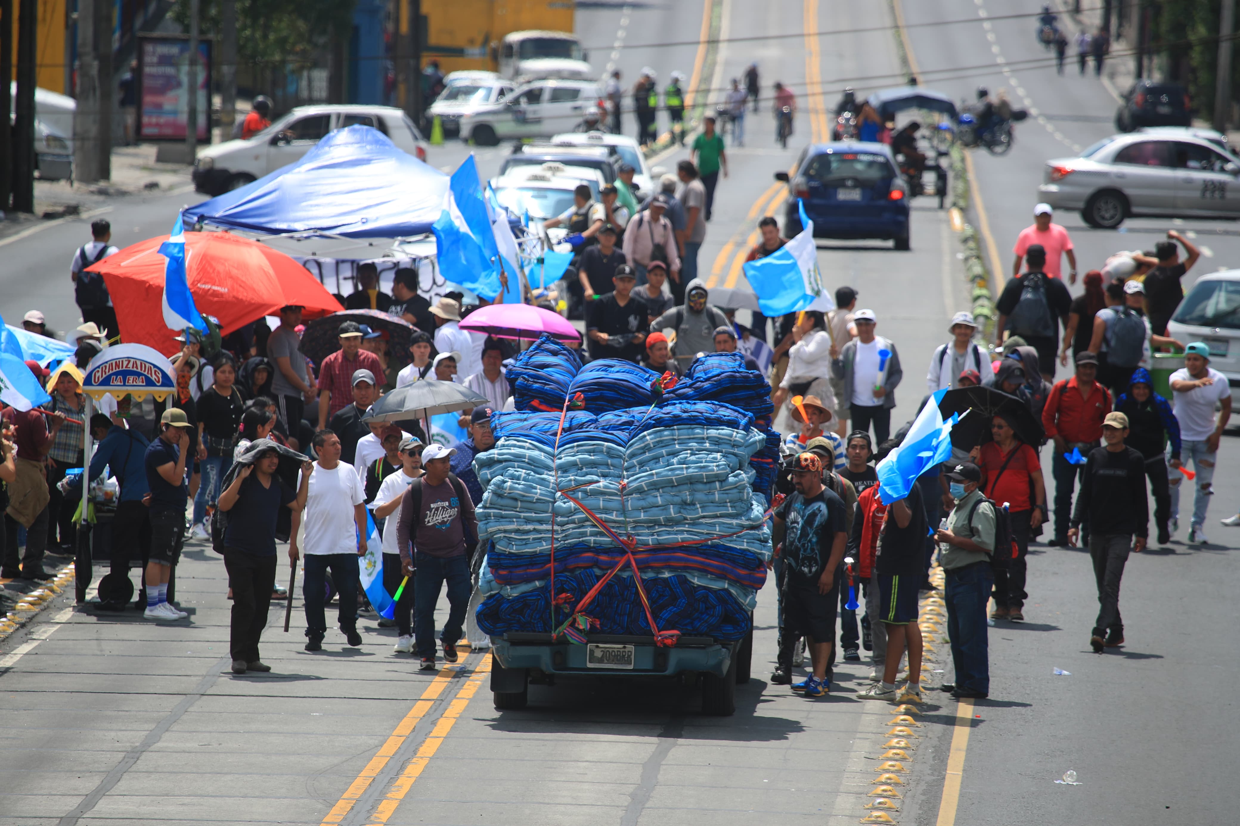 La CIG representa a 53 sectores de la industria guatemalteca y a 11 días de bloqueos en todo el territorio nacional, el daño directo por cada jornada asciende a Q745 millones. (Foto Prensa Libre: Juan Diego González)  