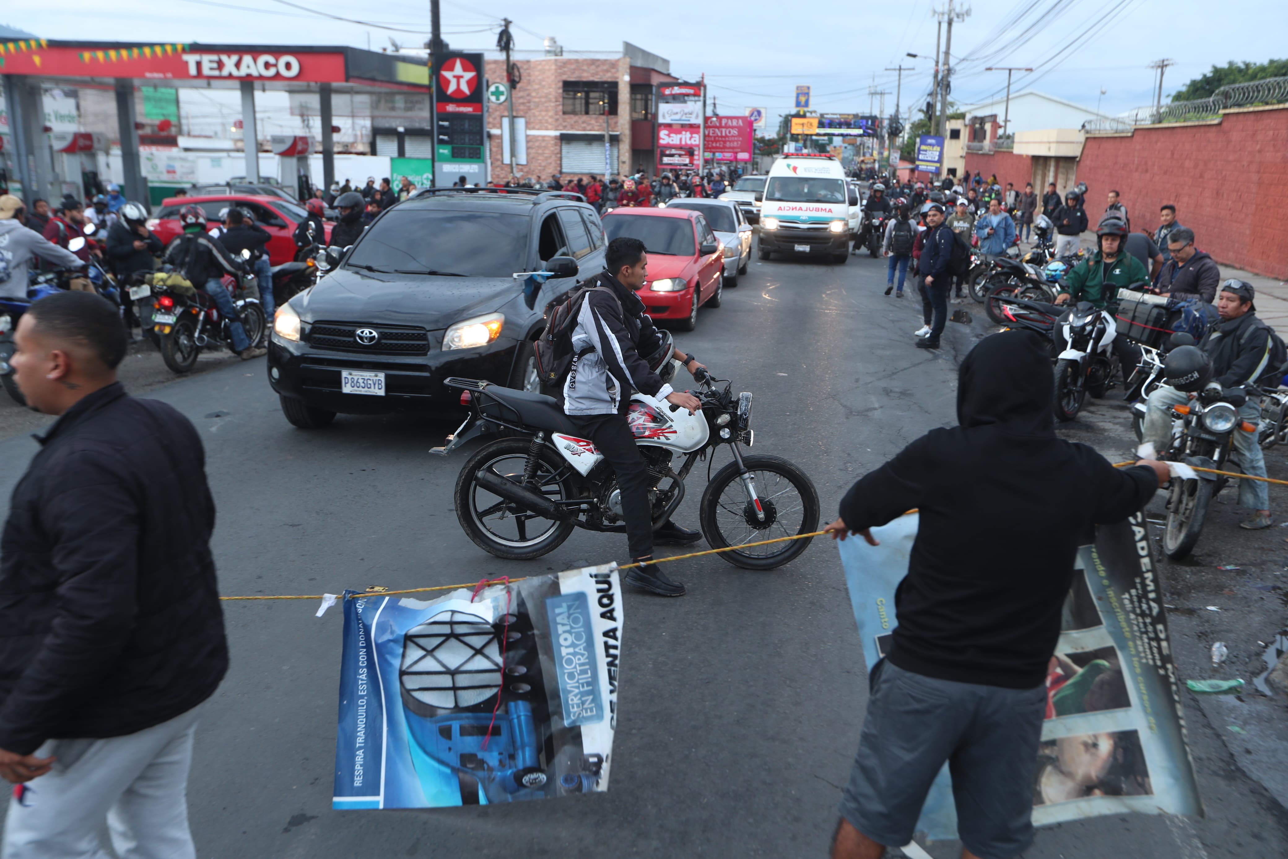 Bloqueos Guatemala 9 de octubre Boca del Monte