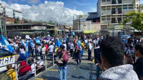 Fotos: Así transcurre la jornada de bloqueos en el departamento de Guatemala el 9 de octubre de 2023
