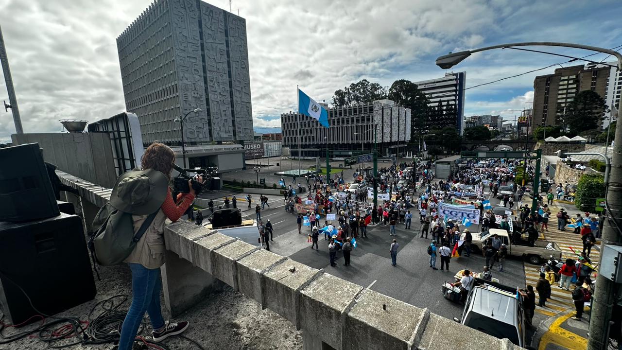 Fotos: Así transcurren las manifestaciones por el día de la Revolución, en este 20 de octubre de 2023'