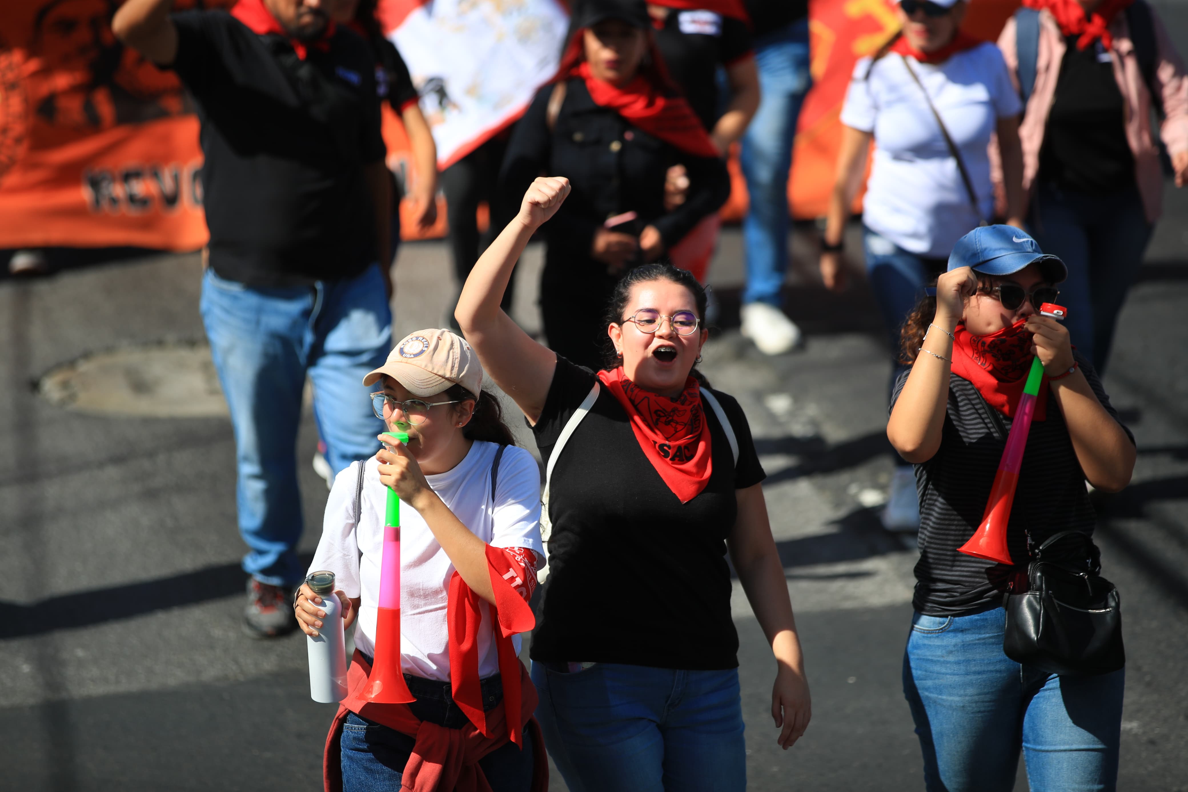 Fotos: Así transcurren las manifestaciones por el día de la Revolución, en este 20 de octubre de 2023'