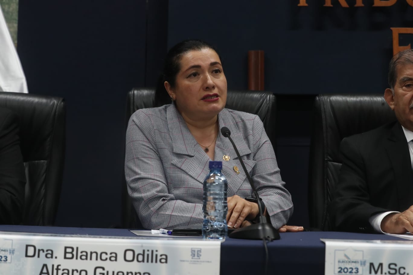 Actualmente la presidencia del TSE se encuentra a cargo de la magistrada Blanca Alfaro. Fotografía: Prensa Libre. 