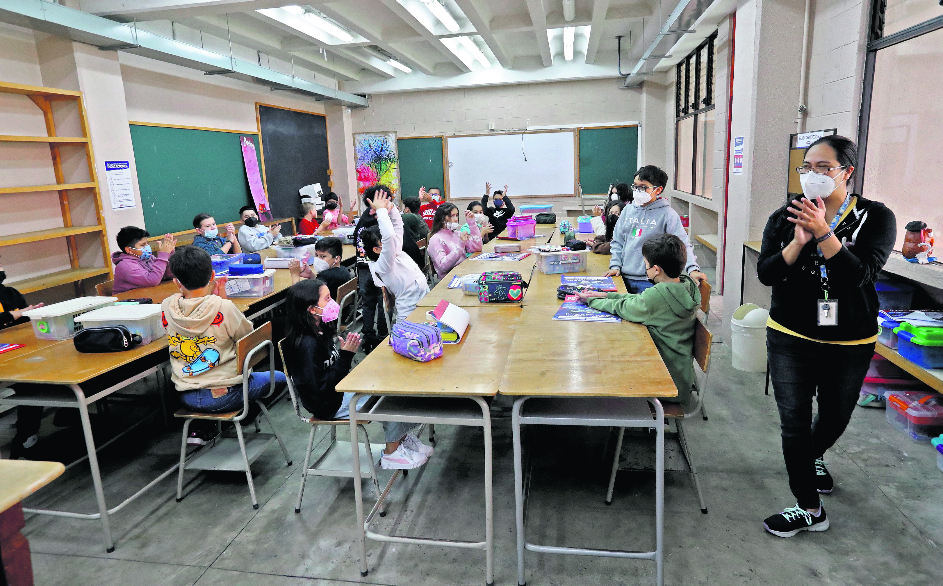 Las clases presenciales estaban suspendidas  en el departamento de Guatemala. (Foto Prensa Libre: Hemeroteca PL)
