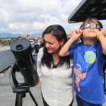 El 14 de octubre de 2023 un eclipse parcial de Sol se vivió en Guatemala.  (Foto Prensa Libre: Elmer Vargas)