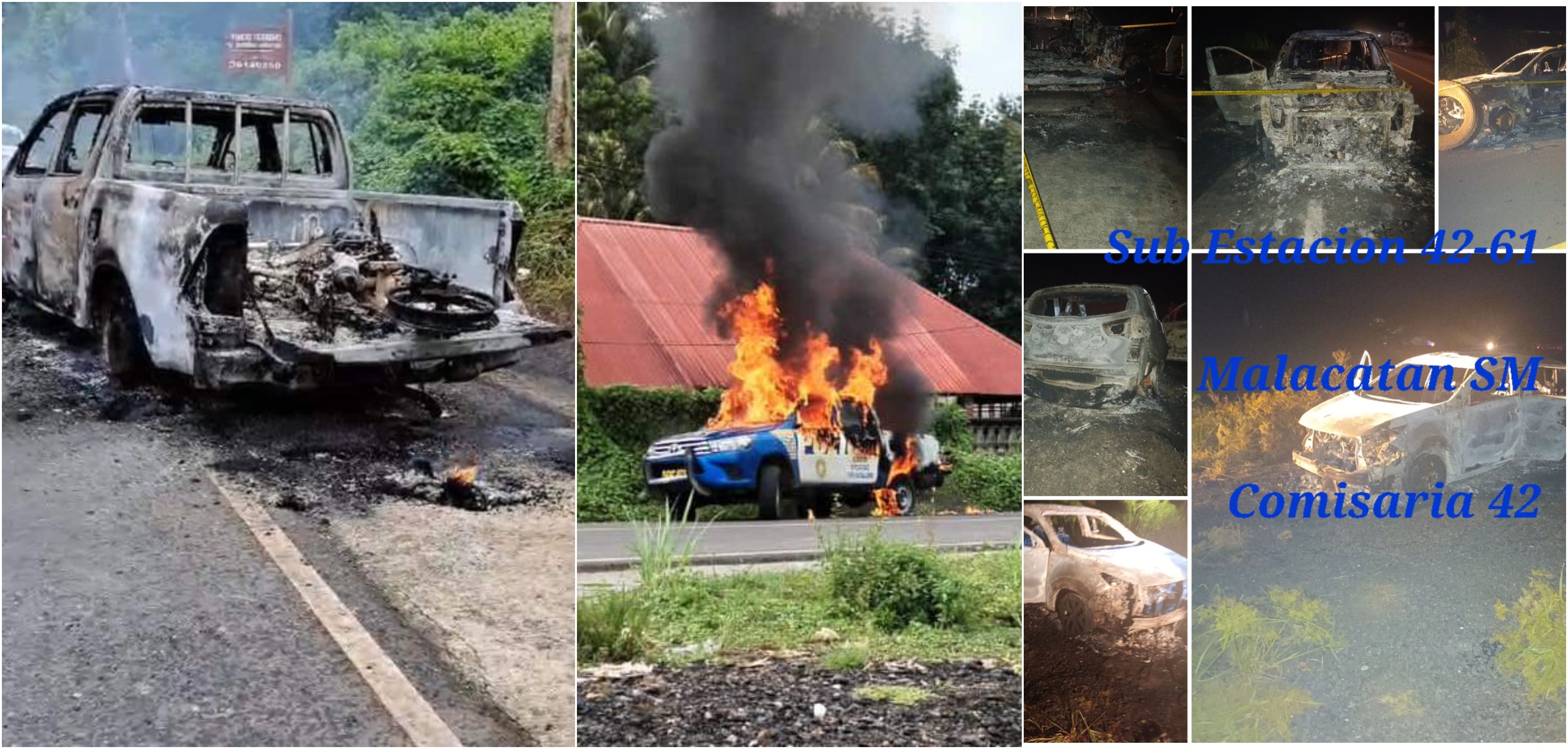 Los hechos violentos que ocurrieron en Malacatán, San Marcos, el 16 de octubre se cobraron la vida de una persona, dejaron tres heridos y al menos seis vehículos incendiados. (Fotos Prensa Libre: Hemeroteca PL).