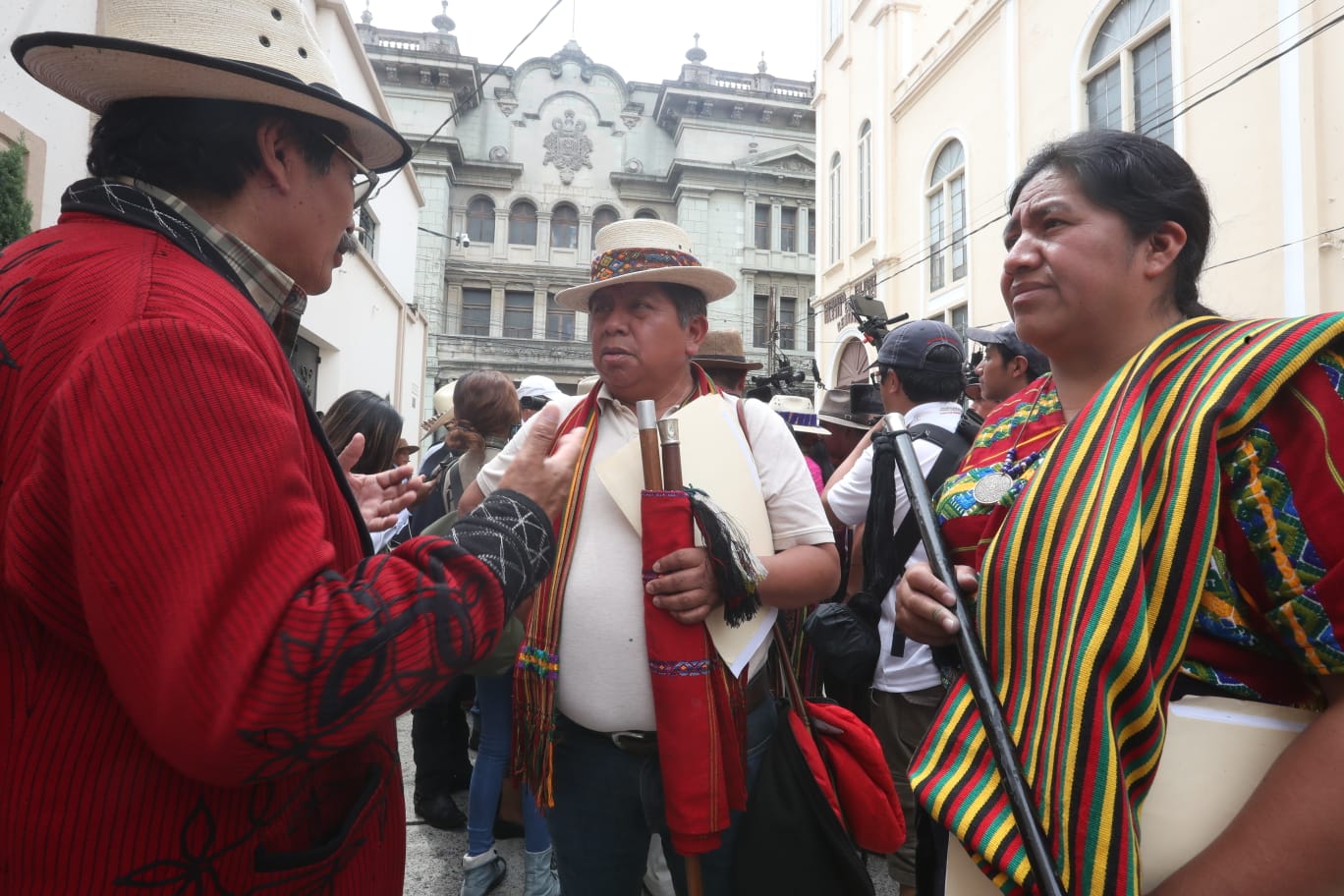Líderes indígenas se reunirán con el presidente Giammattei por la crisis que vive el país. (Foto Prensa Libre: Juan Diego González)