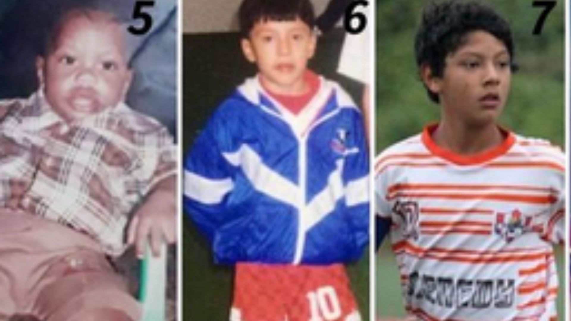 Algunas fotografías de los futbolistas de Antigua GFC cuando eran niños fueron compartidas por el club en redes sociales. (Foto Prensa Libre: Antigua GFC)